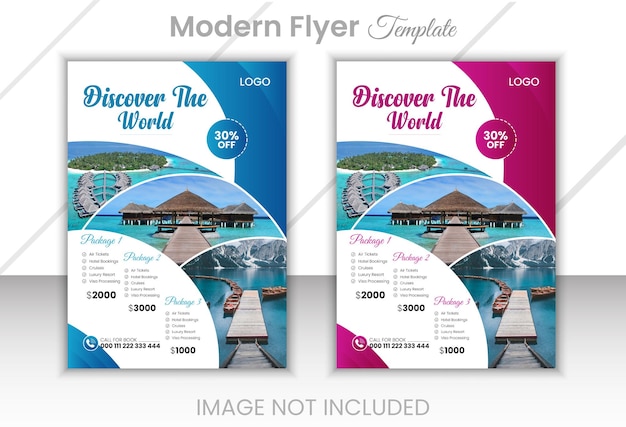 A professional corporate flyer template design