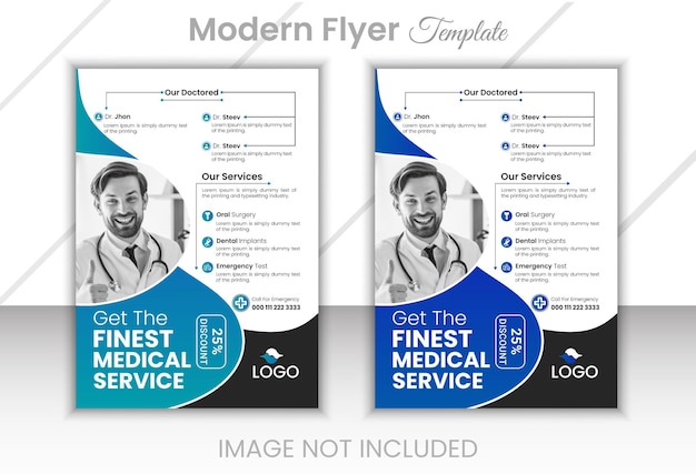 A professional corporate flyer template design