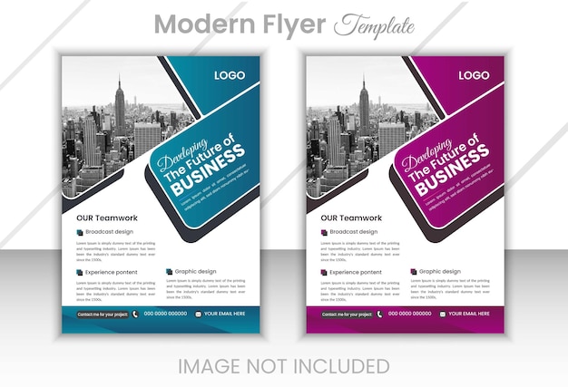 A professional corporate flyer template design