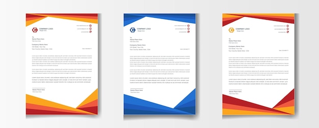 Professional and corporate letterhead template