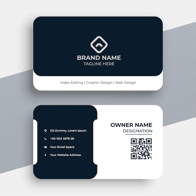 Professional creative business card template design