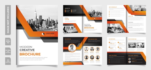 Professional and Creative Corporate Business Brochure Minimalist Design Print Template