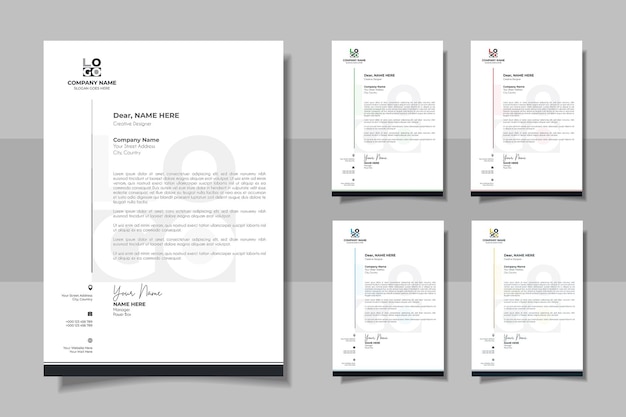 Professional And Creative Corporate Business Letter Head Template