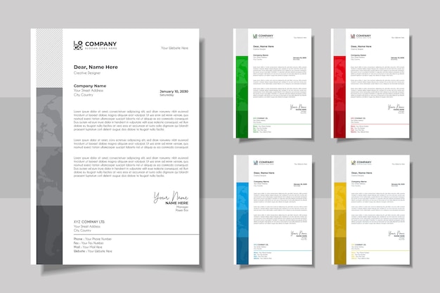 Professional And Creative Corporate Letter Head Template