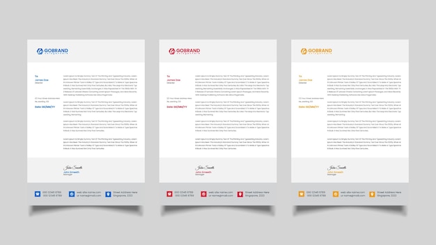 Professional creative letterhead design