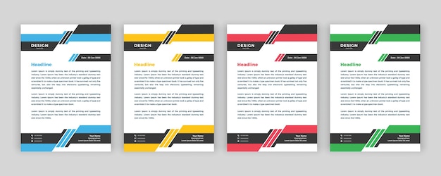 Professional creative letterhead template design for your business