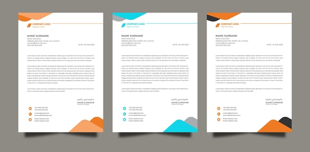 Professional creative letterhead template