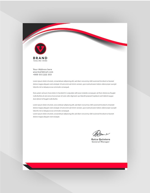 Professional creative letterhead template