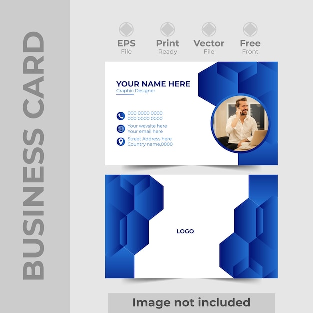 professional Creative and modern business card template Double sided creative business card template