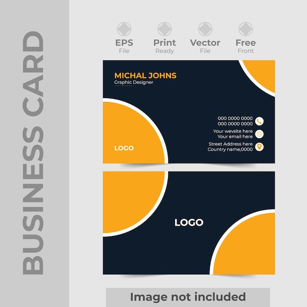 professional Creative and modern business card template Double sided creative business card template