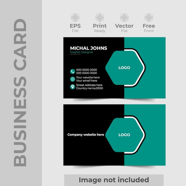 professional Creative and modern business card template Double sided creative business card template