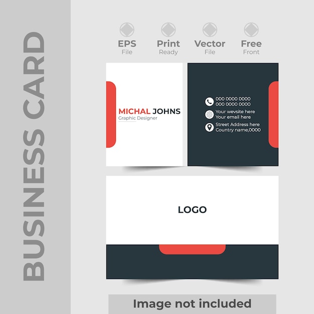 professional Creative and modern business card template Double sided creative business card template