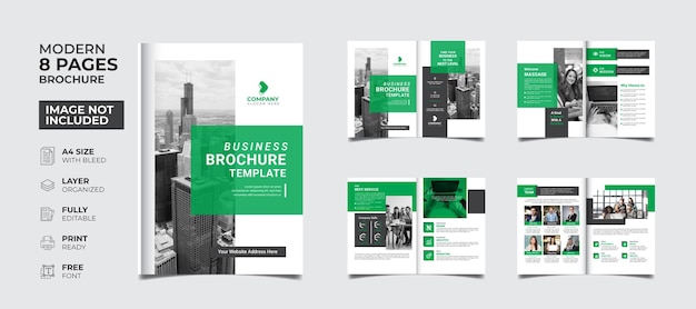 Professional and creative multipurpose business brochure minimalist design print template