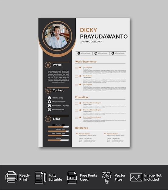 Professional curriculum vitae template