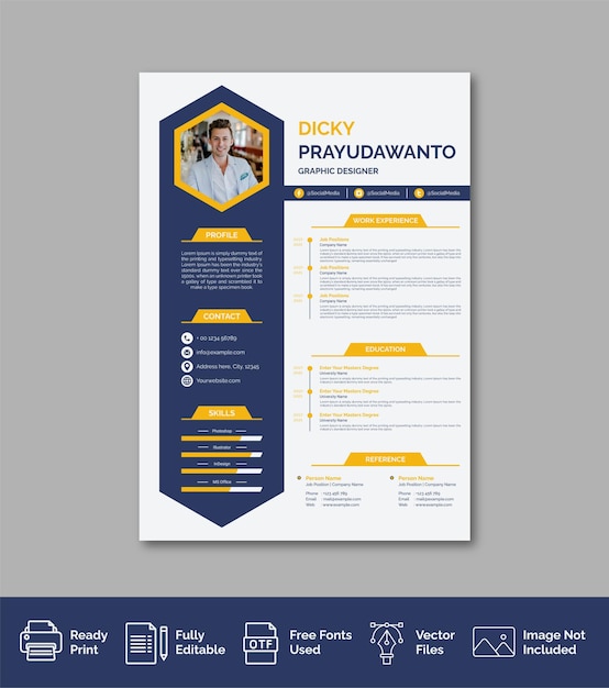 Professional curriculum vitae template