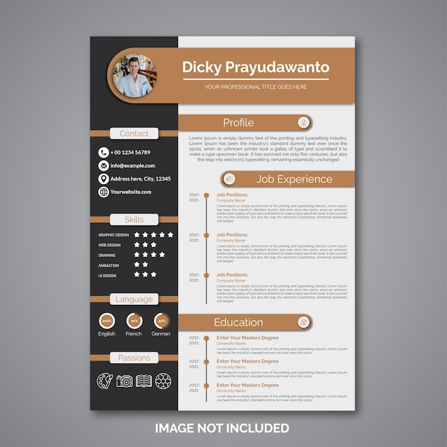 Professional curriculum vitae template