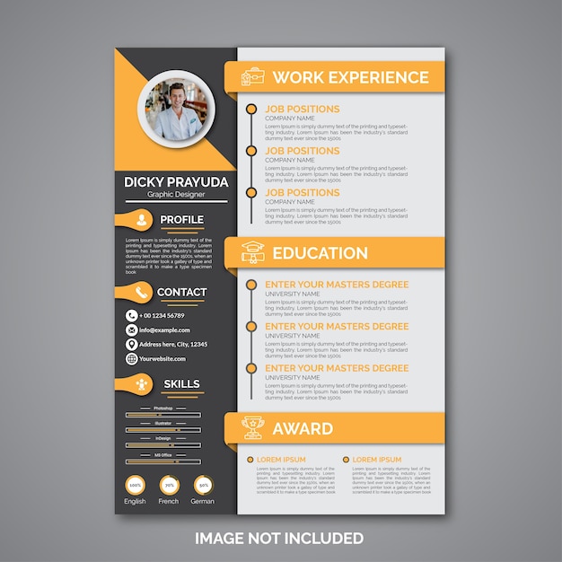 Professional curriculum vitae template