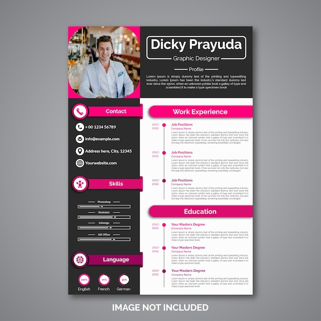 Professional curriculum vitae template