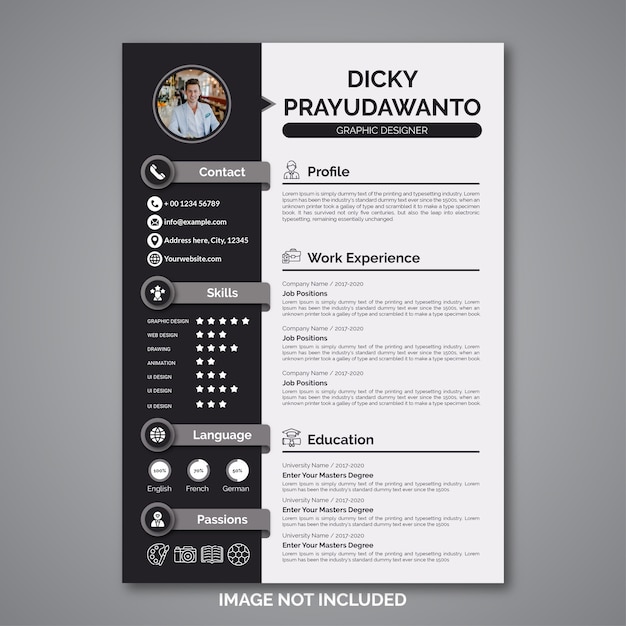 Professional curriculum vitae template