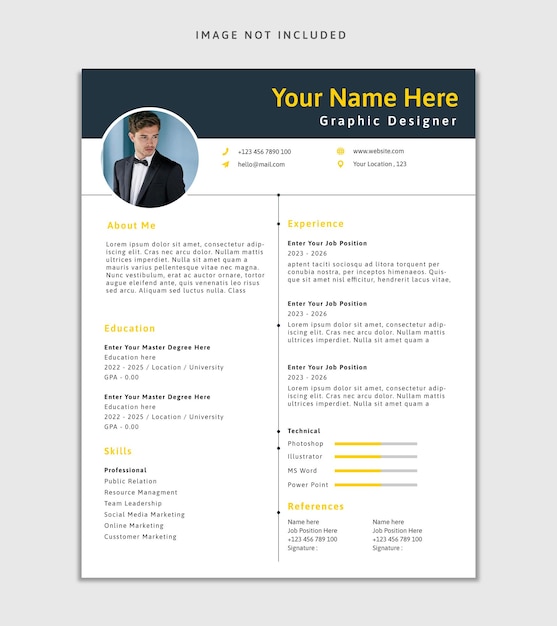 Professional CV Template Design and Customize Your CV for 2023