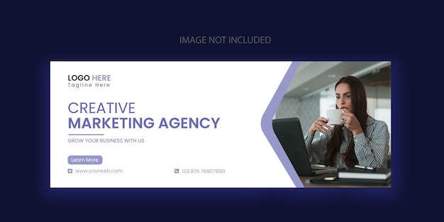 Professional digital marketing agency banner template Premium