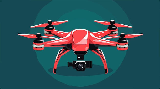 Vector professional drone icon design in flat vector for white background