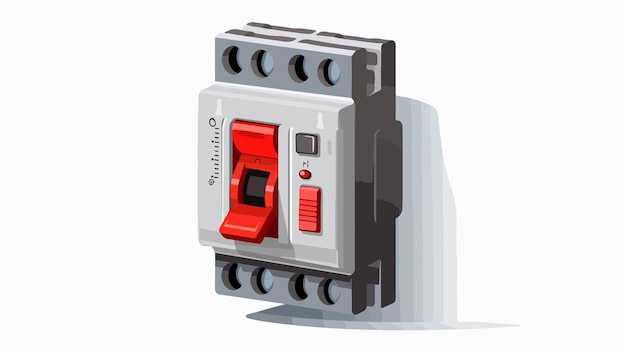 Vector professional electronic symbol circuit breaker vector illustration