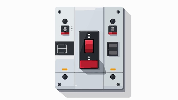 Vector professional electronic symbol circuit breaker vector illustration