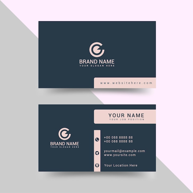 Professional elegant business card design template