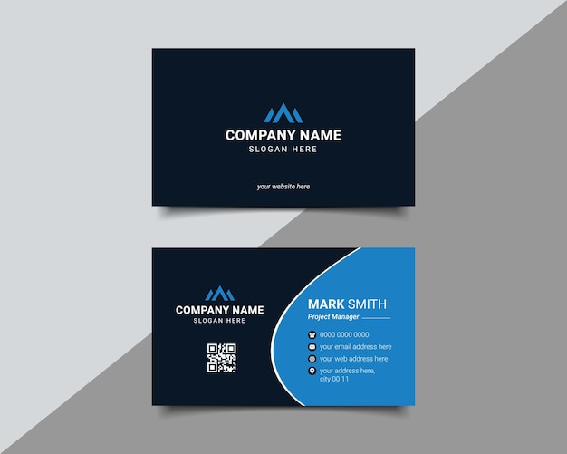 Professional elegant business card design Template