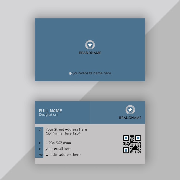 Professional elegant business card vector design