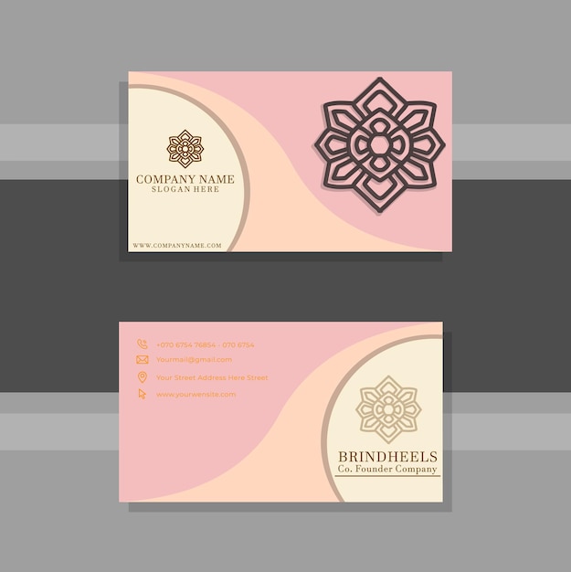 Professional elegant modern business card design template