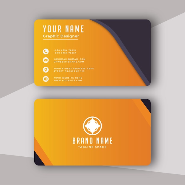 Professional elegant modern business card design template