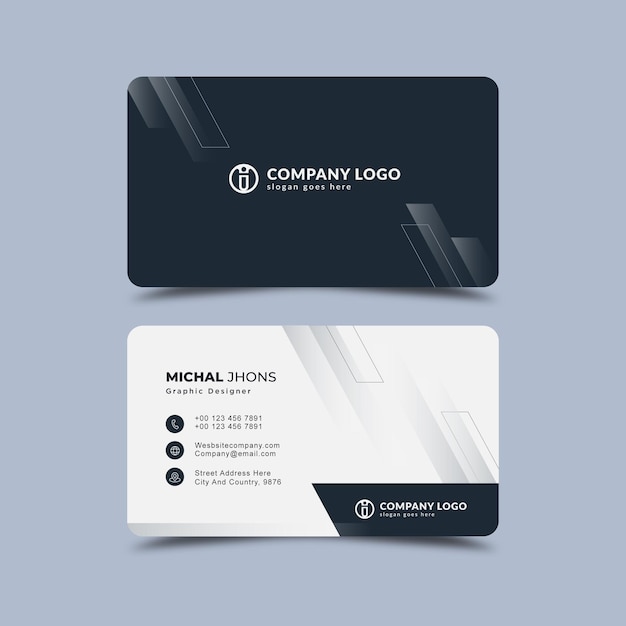 Professional elegant modern business card design template