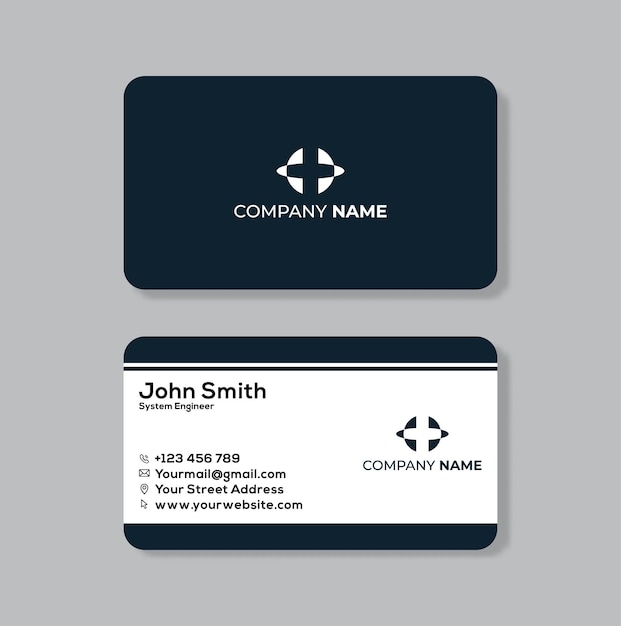 Professional elegant modern business card design template