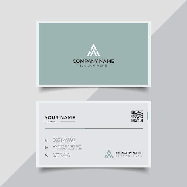 Vector professional elegant modern creative business card design template