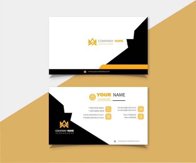 Professional elegant modern creative business card design template