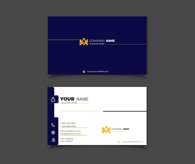 Professional elegant modern creative business card design template