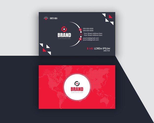 Professional Elegant modern minimal business card template design