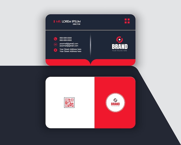 Professional Elegant modern minimal business card template design