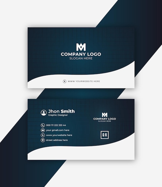 Vector professional elegant premium modern business card design