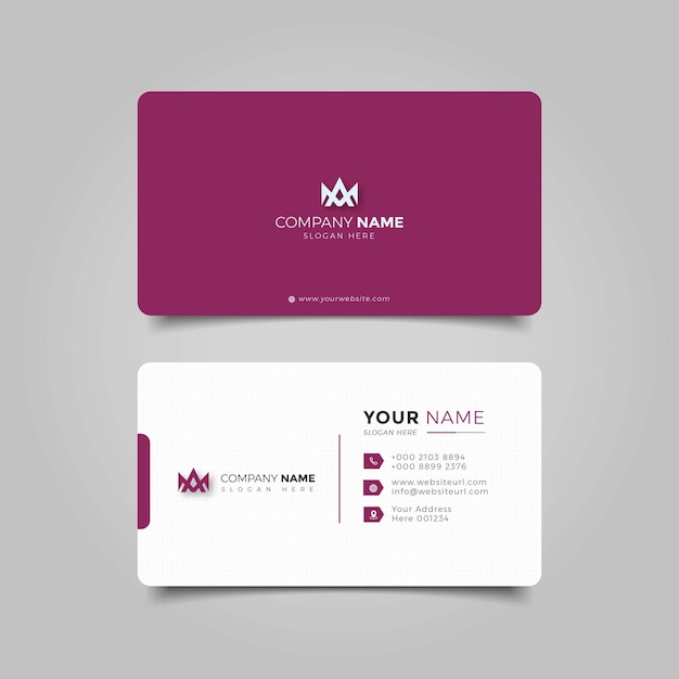 Professional Elegant red background Business Card Design