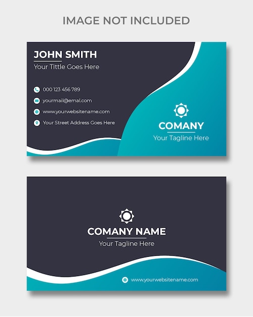 Professional Elegant Unique Shape Business Card