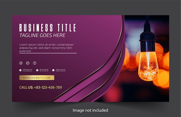 Professional And Elegant Website And Business Banner