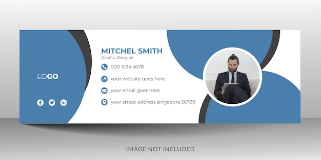 Professional email signature footer design