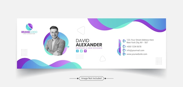 Professional Email Signature template design