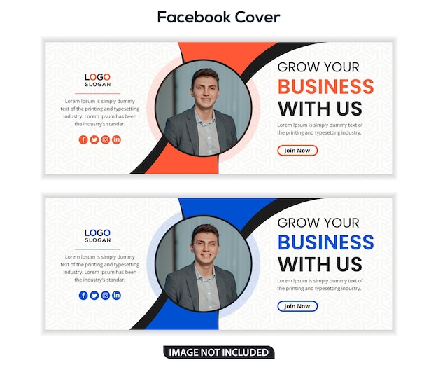 Professional facebook cover and social media banner