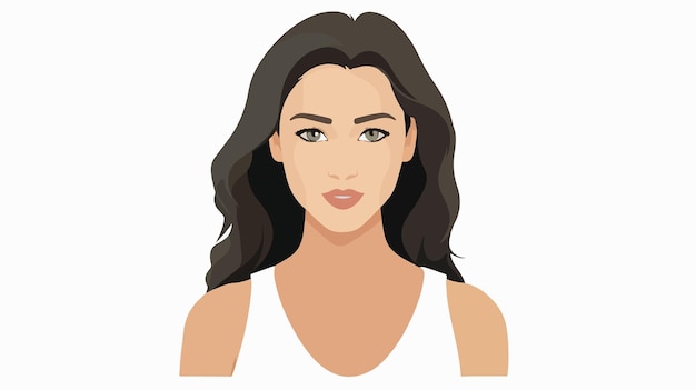 Professional Female Avatar Isolated Vector Illustration Design