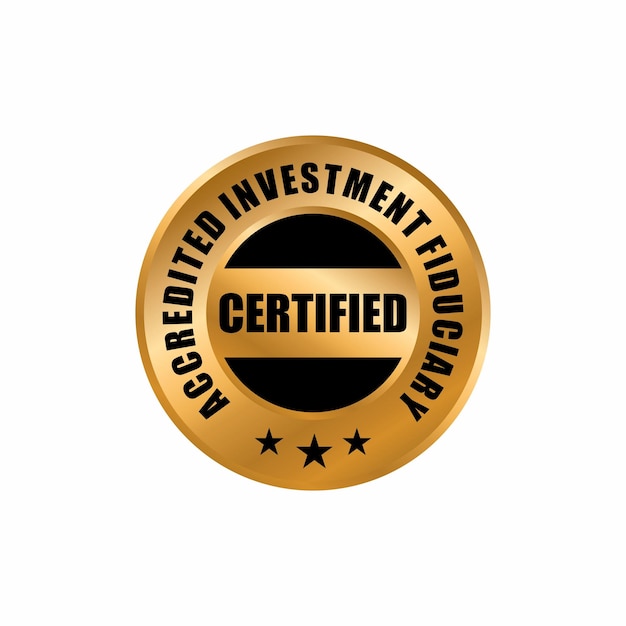 Vector professional finance certification badge design template. certified company examination stamp