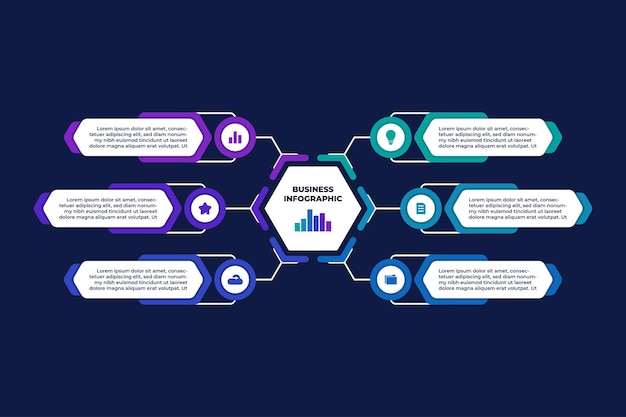 Professional Flat Business Infographic Design